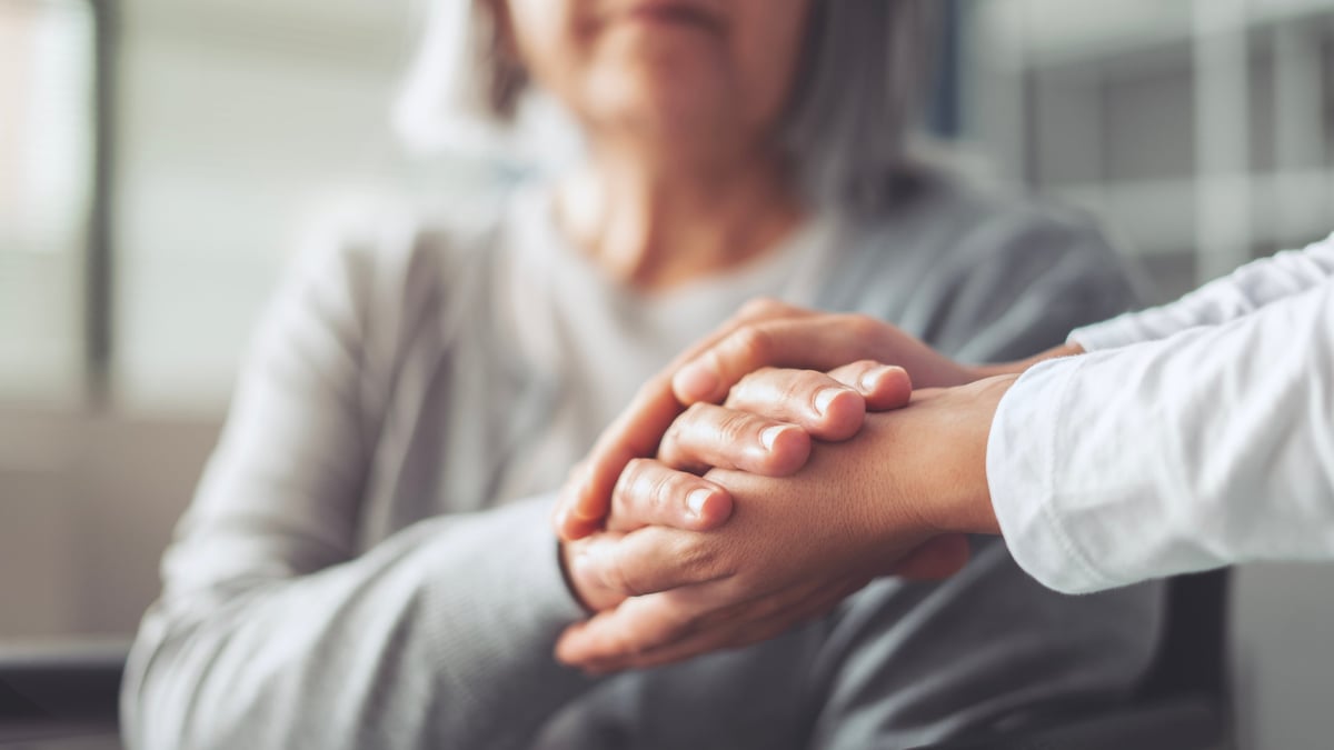 Compassionate healthcare hands